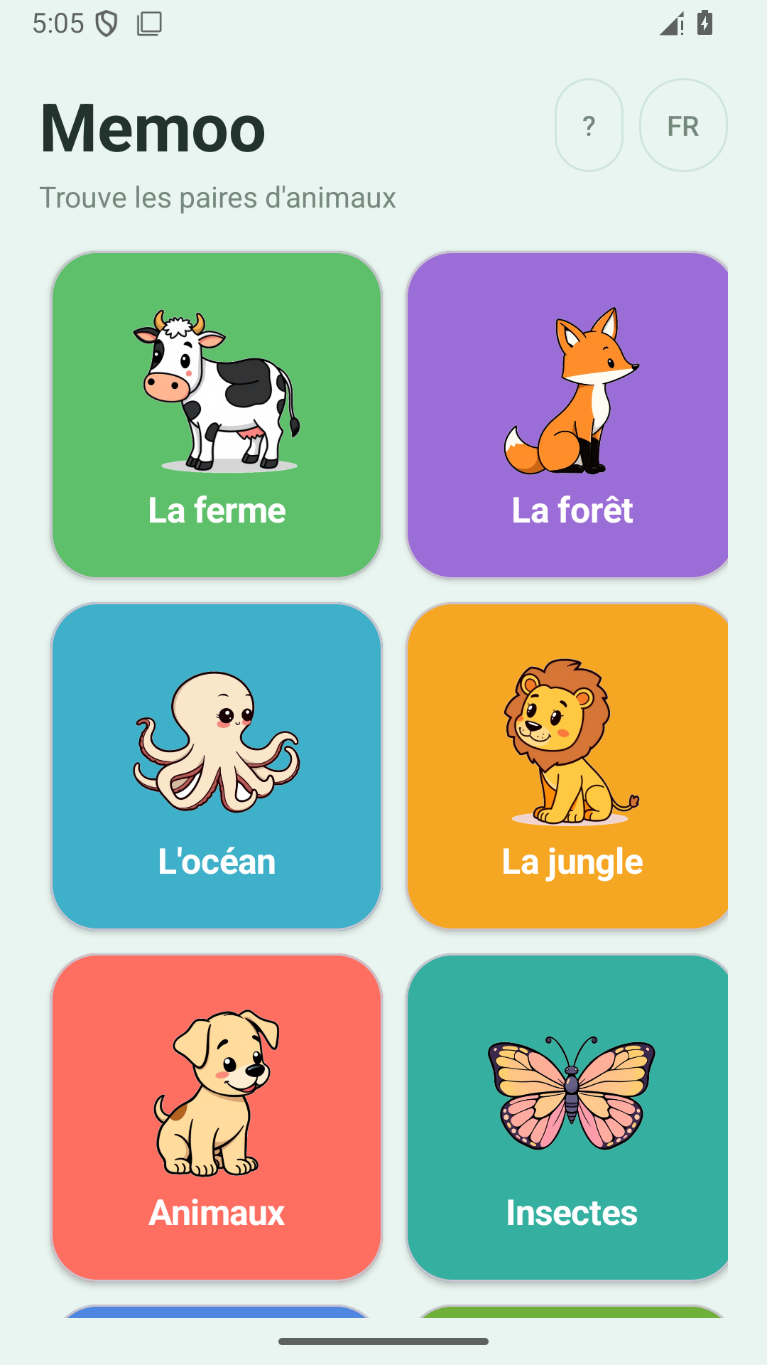 Memoo – Mémo Animaux